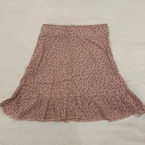 Pink Floral Brandy Melville Skirt